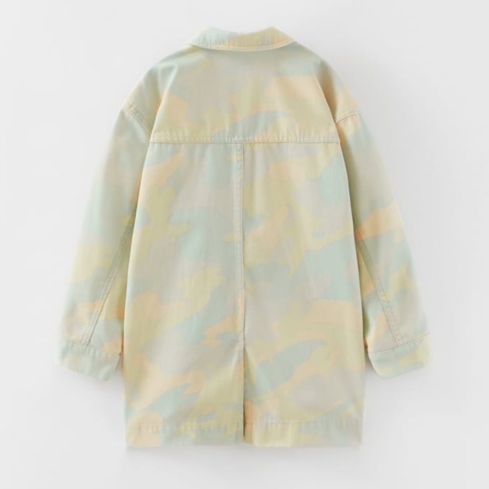 NWT Zara Printed Denim Nordic Jacket, Size 11-12 - Picture 2 of 15